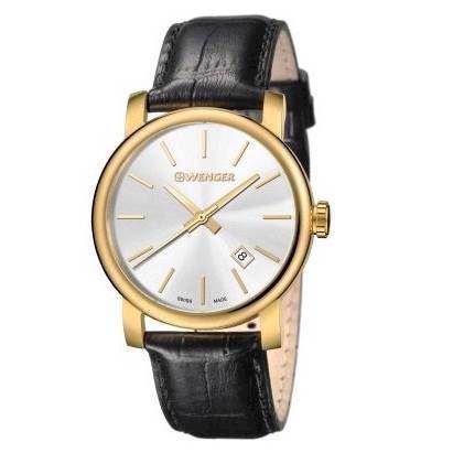 Image of Wenger Urban Classic IP forgyldt stål Quartz Herre ur, model 01.1041.119